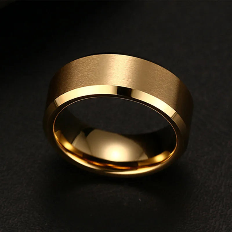 2021 Fashion Charm Jewelry ring men stainless steel Black Rings For Women