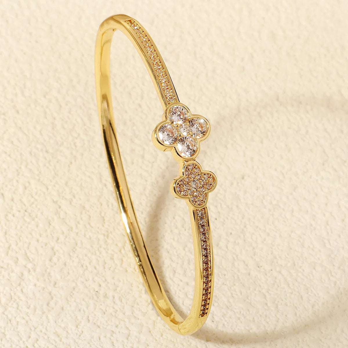 Copper With Zirconium Opening Female Simple Trendy Bracelet Trendy