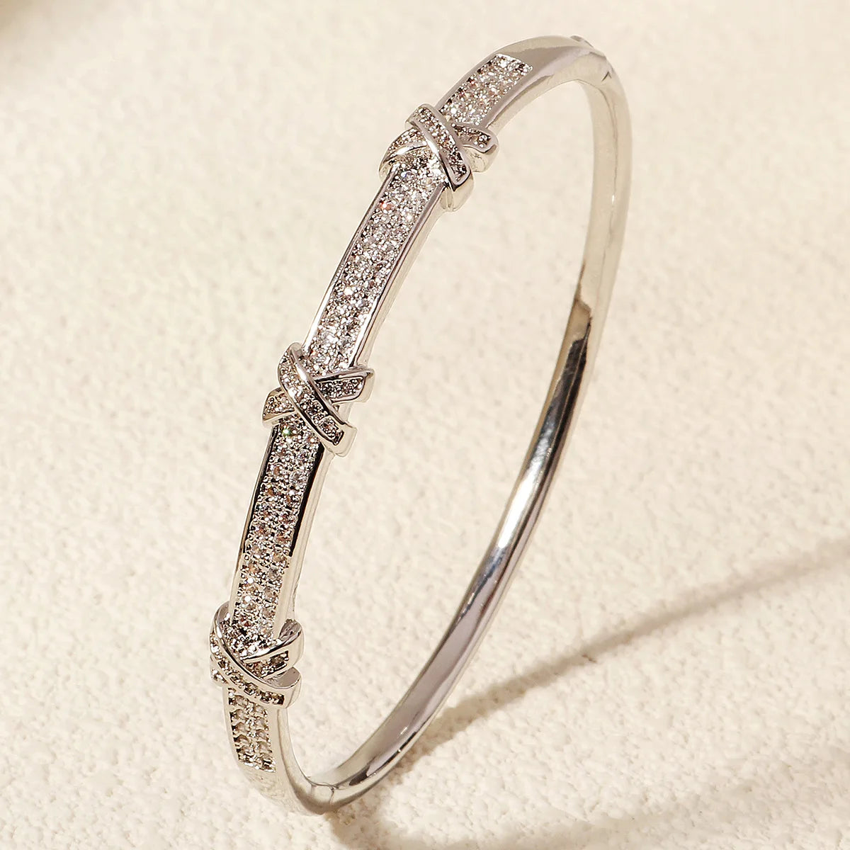 Copper With Zirconium Opening Female Simple Trendy Bracelet Trendy