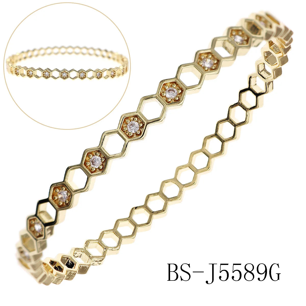 Copper With Zirconium Opening Female Simple Trendy Bracelet Trendy
