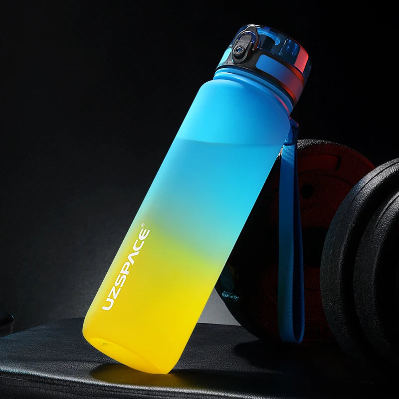 500/800/1000ml Sports Water Bottle Portable Leakproof Shaker Drinkware