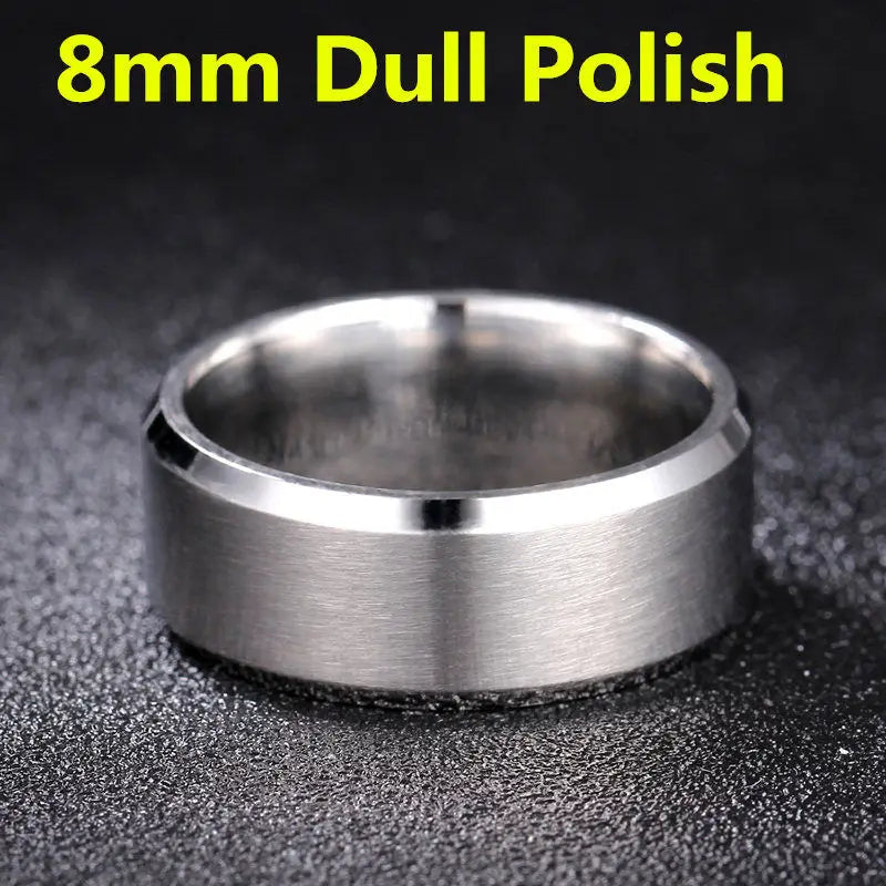2021 Fashion Charm Jewelry ring men stainless steel Black Rings For Women