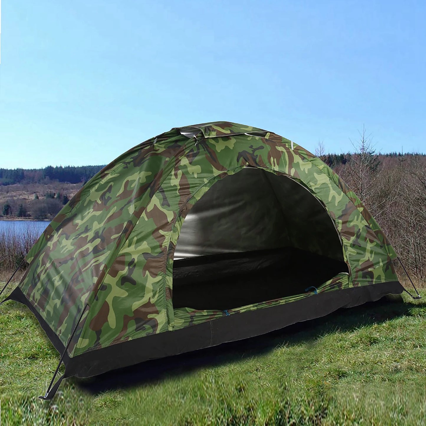 Camouflage Tent One Person Tent Outdoor Camouflage UV Waterproof