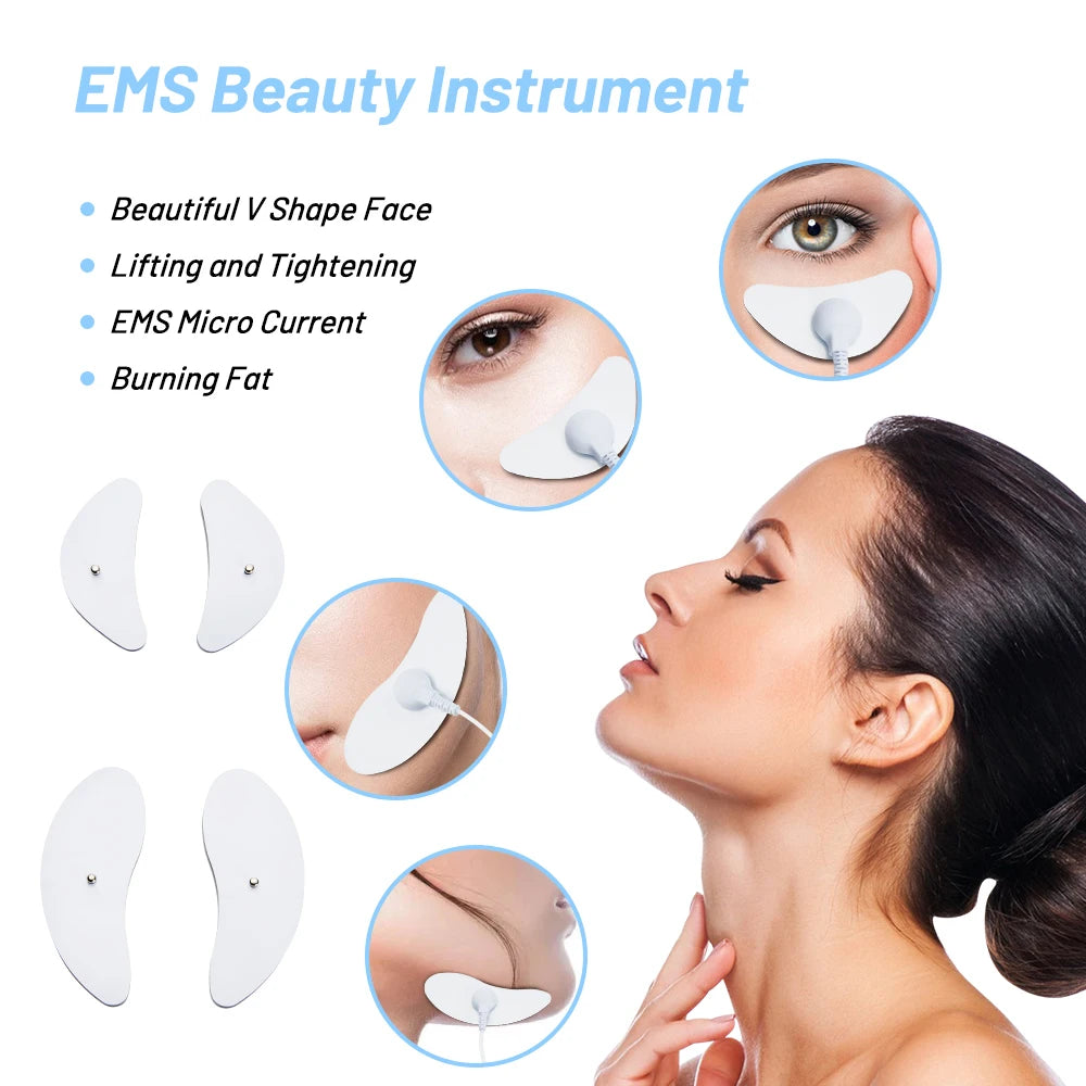 EMS Face Lifting Massage Microcurrent Face For Face Anti Wrinkle Skin