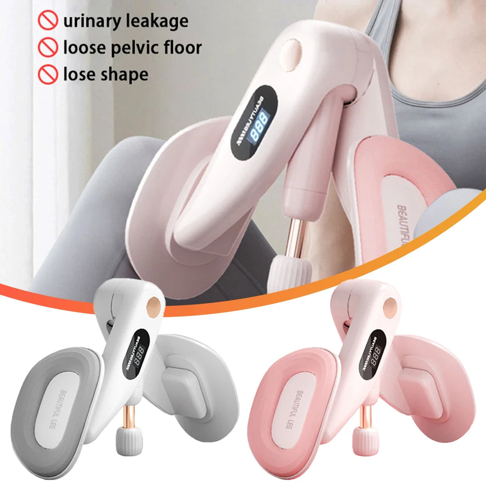 Thigh Master Pelvic Floor Trainer Adjustable Resistance with Counter