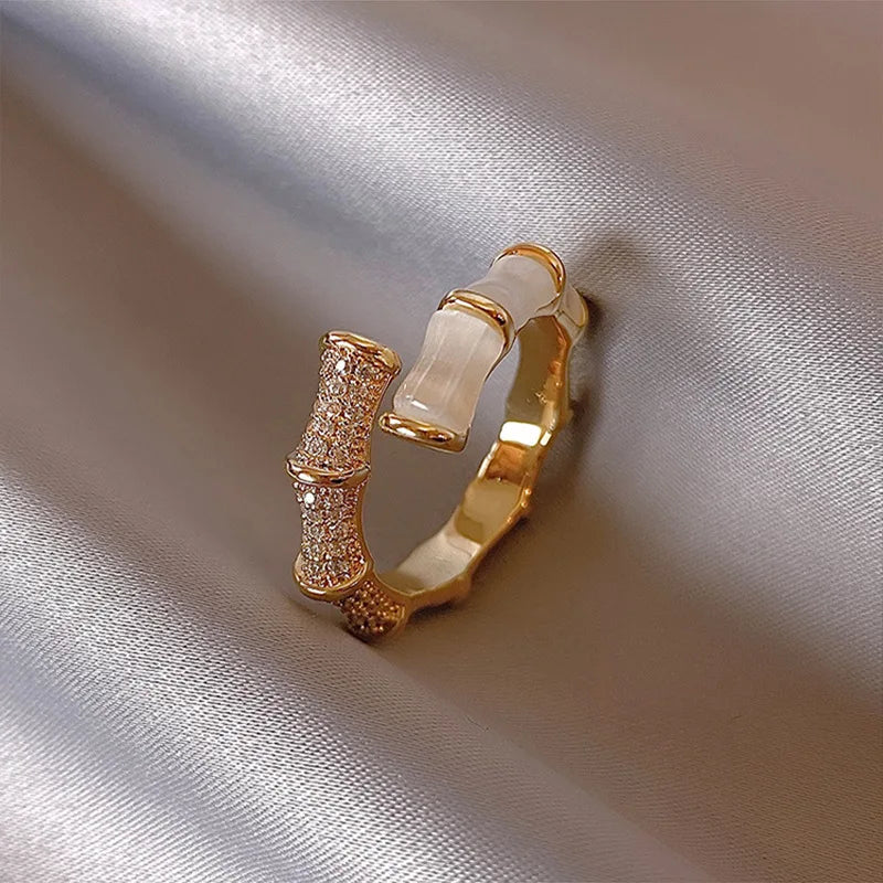 New 2024 Minimalist Thin Rings For Women Wedding Brilliant Cubic Zircon