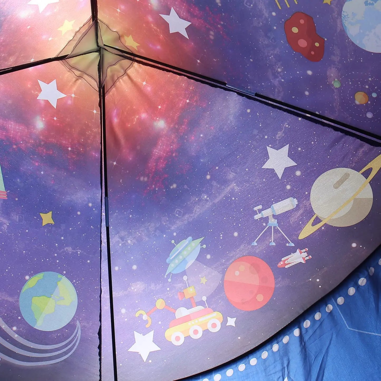 Rocket Ship Kids Tent Pop Up Play Toy Tent for Children Large Space