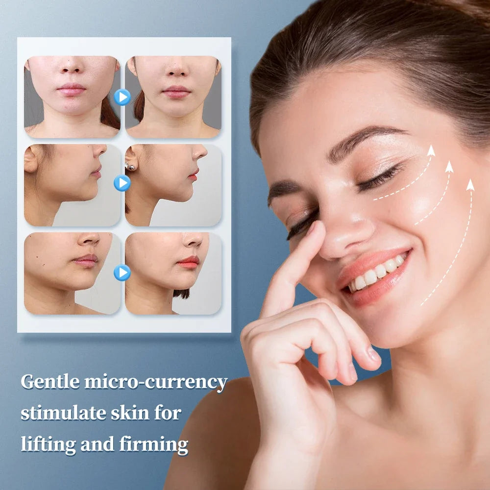 EMS Face Lifting Massage Microcurrent Face For Face Anti Wrinkle Skin