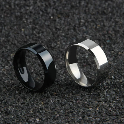 2021 Fashion Charm Jewelry ring men stainless steel Black Rings For Women