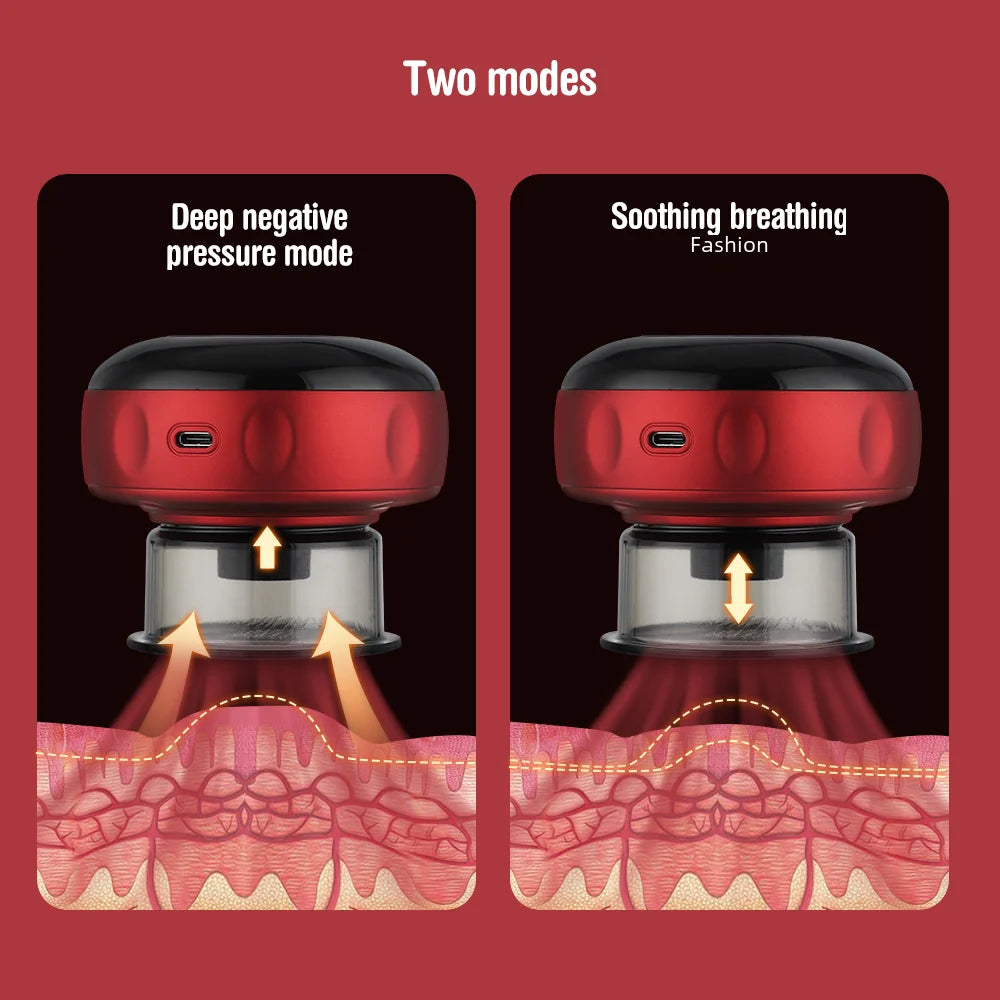 Intelligent Vacuum Cupping Massage Device Electric Heating Scraping