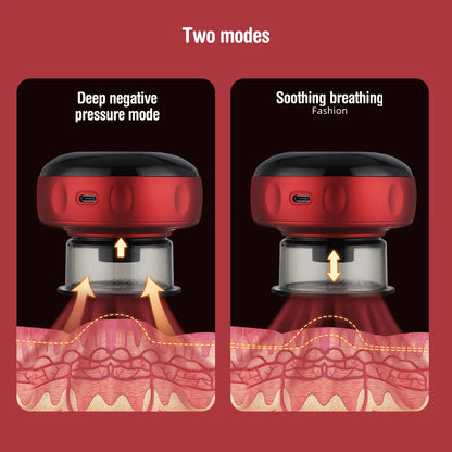 Intelligent Vacuum Cupping Massage Device Electric Heating Scraping
