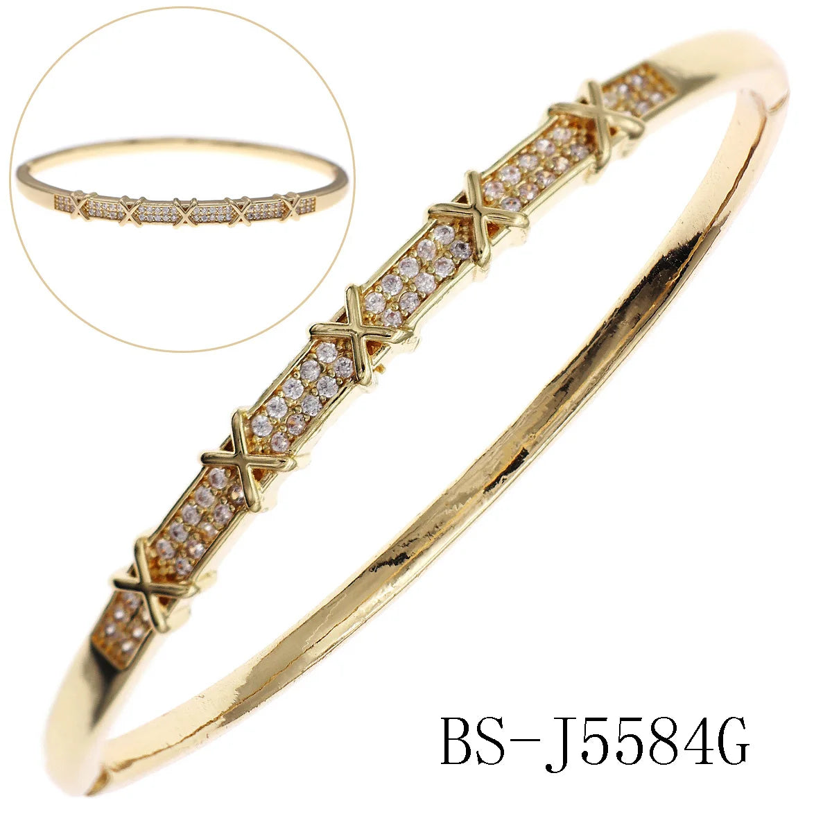 Copper With Zirconium Opening Female Simple Trendy Bracelet Trendy
