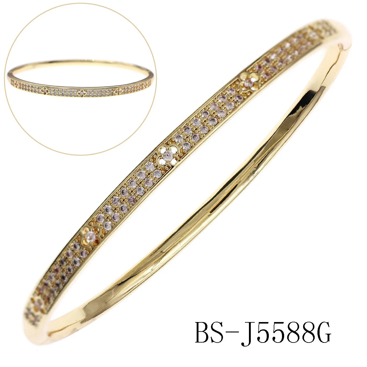 Copper With Zirconium Opening Female Simple Trendy Bracelet Trendy