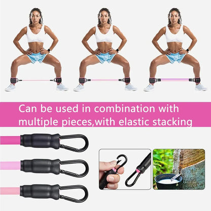 Ankle Strap Resistance Bands Hip Leg Strength Pull Rope Fitness Elastic