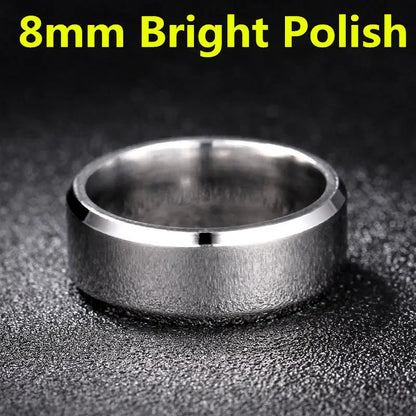 2021 Fashion Charm Jewelry ring men stainless steel Black Rings For Women