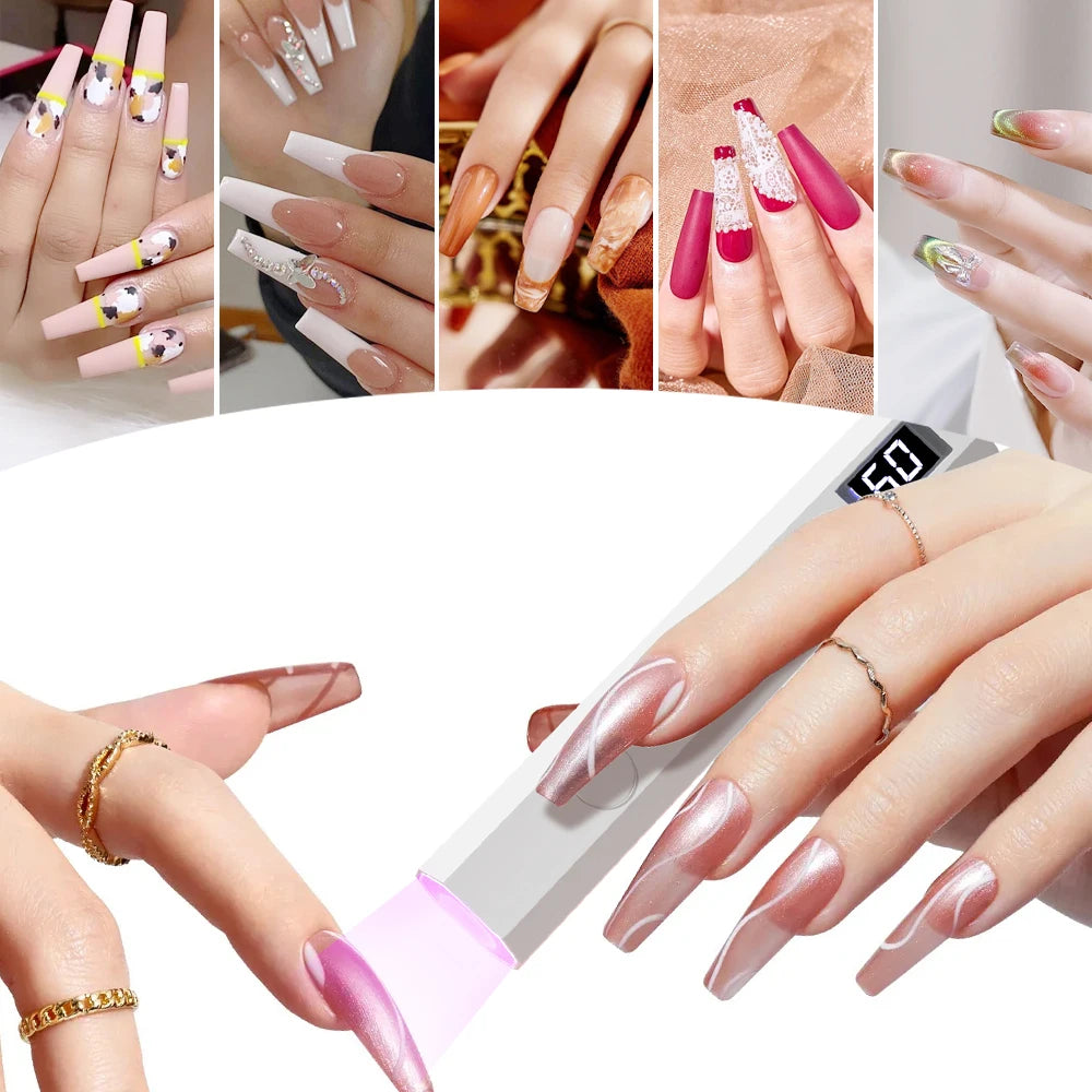 YIKOOLIN Handheld UV/LED Light for Nails 12W Portable Mini UV L