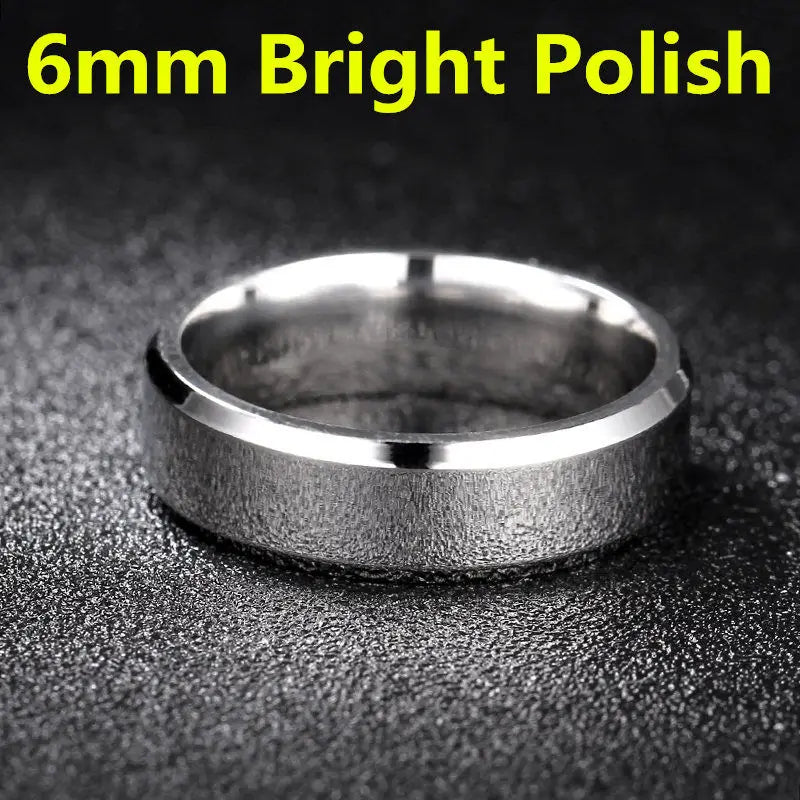 2021 Fashion Charm Jewelry ring men stainless steel Black Rings For Women