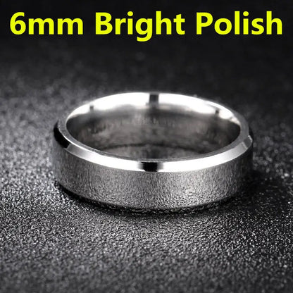 2021 Fashion Charm Jewelry ring men stainless steel Black Rings For Women