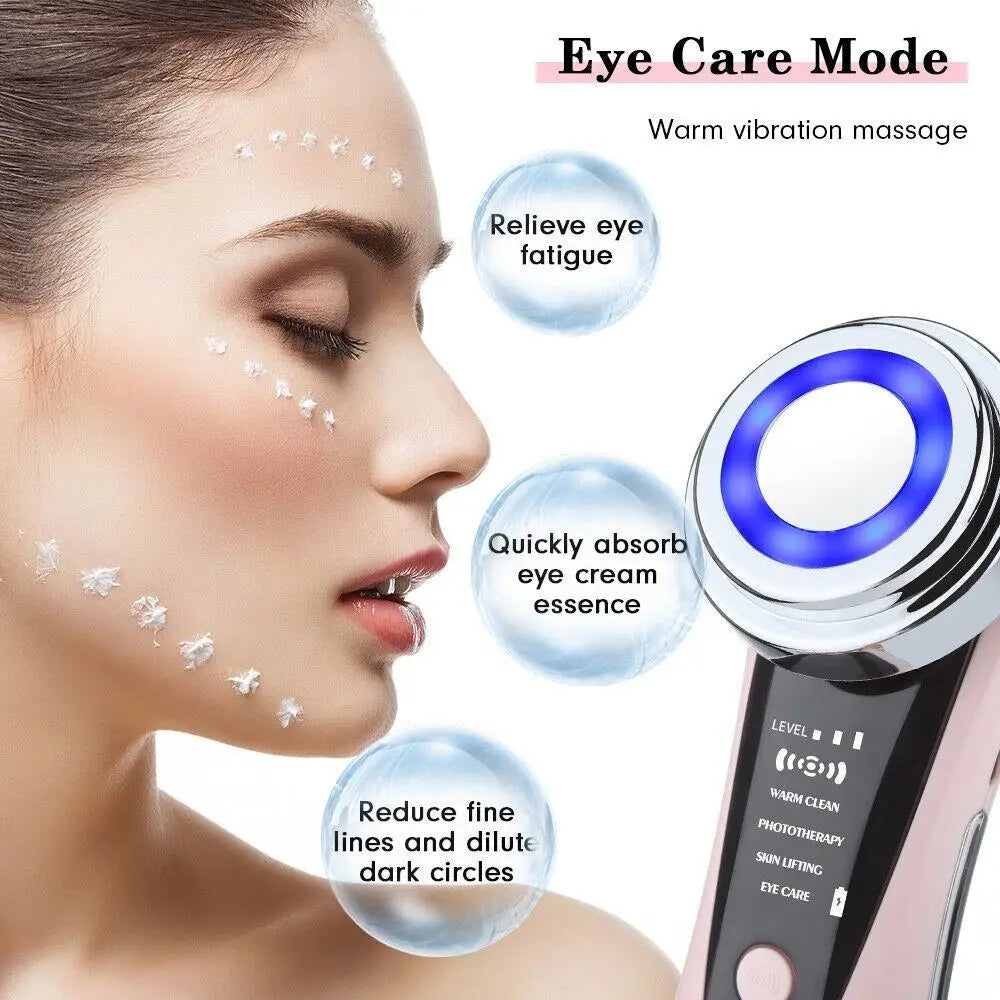 4 in 1 RF EMS Facial Massager Skin Care Tools Face Lift Multifunction