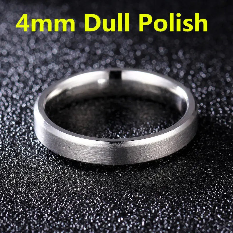 2021 Fashion Charm Jewelry ring men stainless steel Black Rings For Women