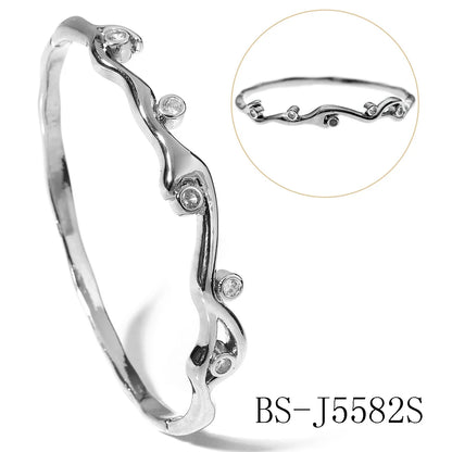 Copper With Zirconium Opening Female Simple Trendy Bracelet Trendy
