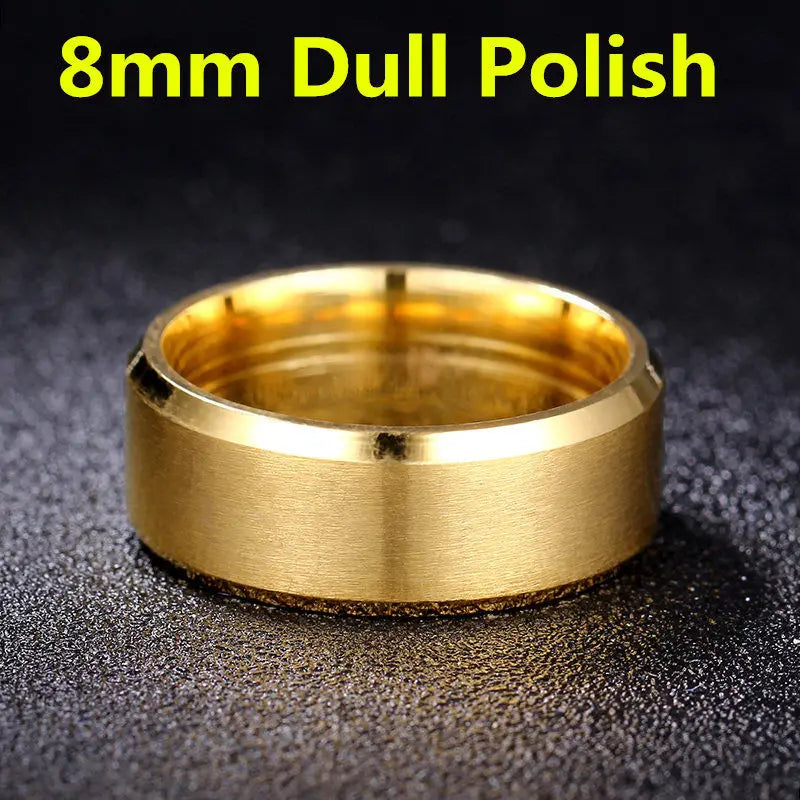 2021 Fashion Charm Jewelry ring men stainless steel Black Rings For Women