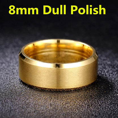 2021 Fashion Charm Jewelry ring men stainless steel Black Rings For Women