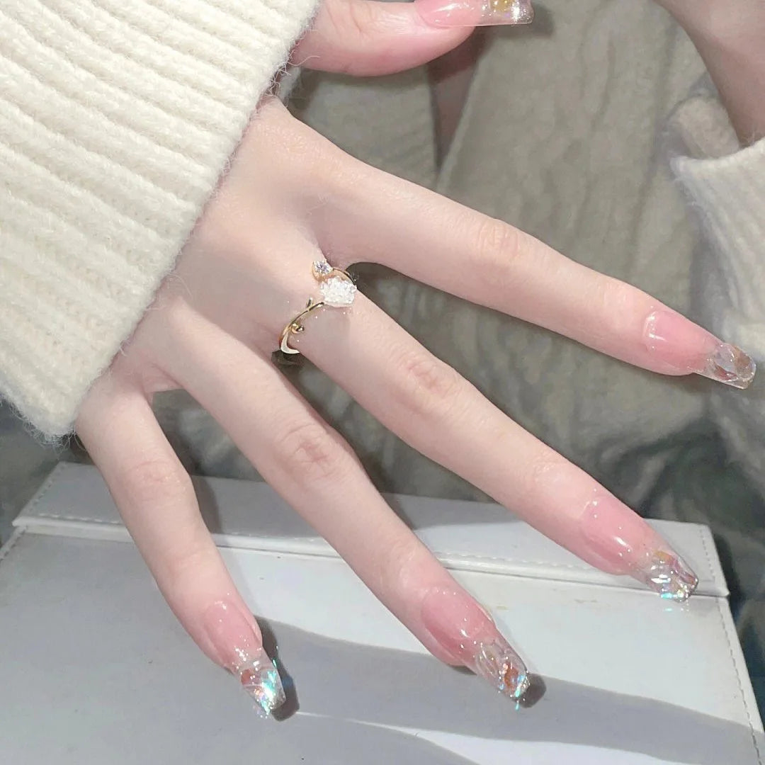 Zirconia Rose Cherry Blossom Tulip Luxury Zircon Flower Opening Rings