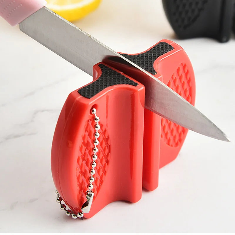 Mini Dual-sided Knife Sharpener, Portable Outdoor and Kitchen Tool for