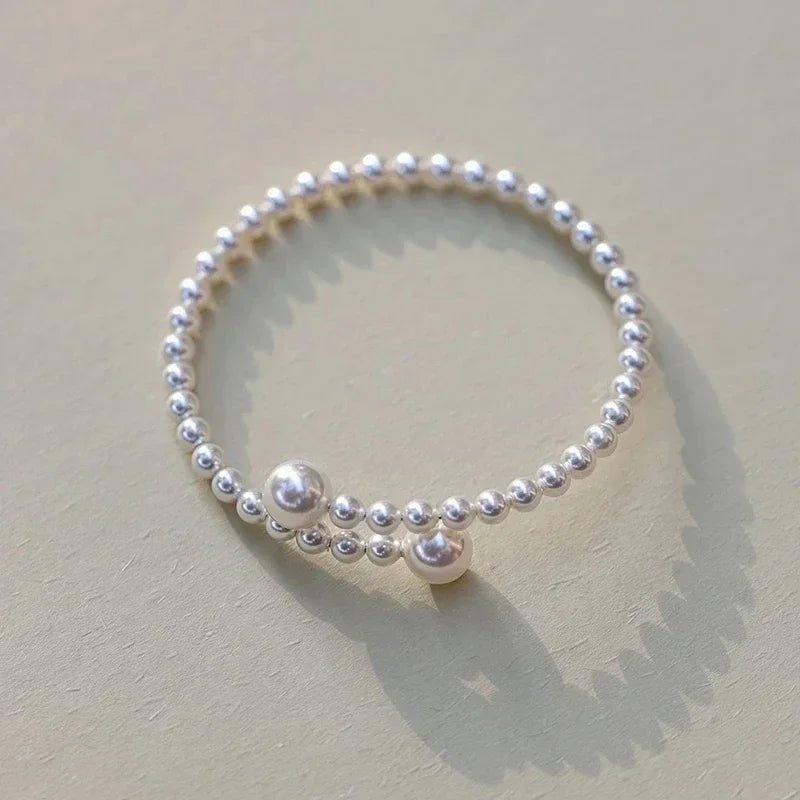 Imitation Pearl Stretchable Bracelet for Women Personalized Fashion Daily