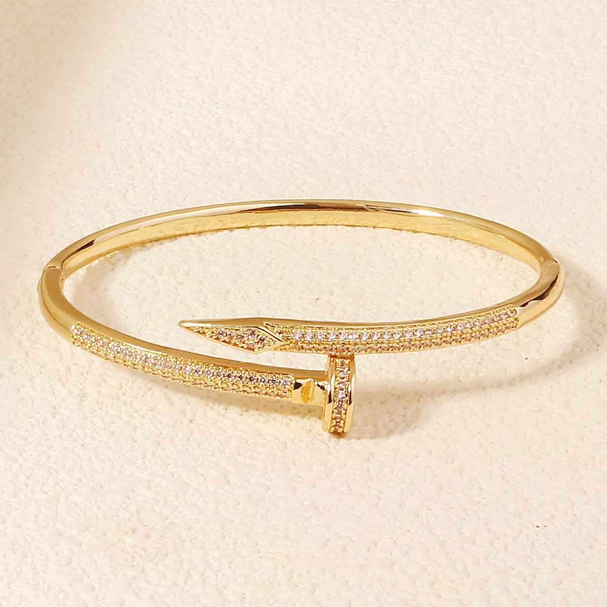 Copper With Zirconium Opening Female Simple Trendy Bracelet Trendy