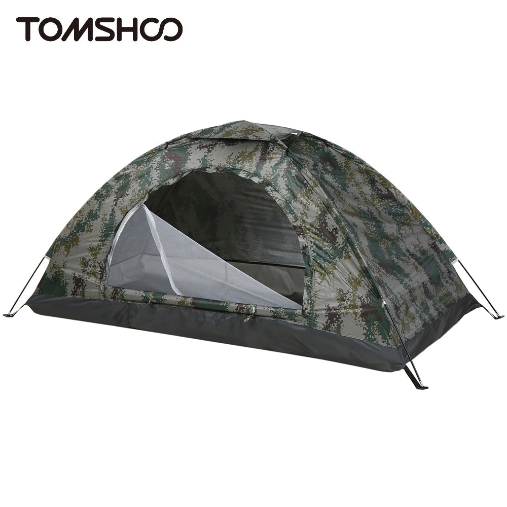 Tomshoo 1/2 Person Ultralight Camping Tent Single Layer Portable H