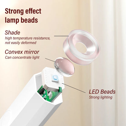 YIKOOLIN Handheld UV/LED Light for Nails 12W Portable Mini UV L