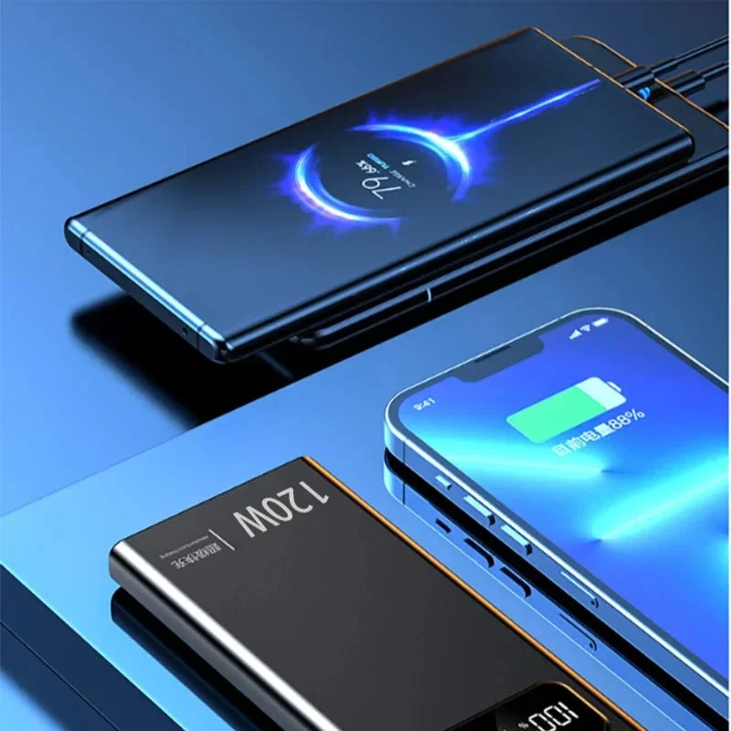 200000mAh 120W Power Bank Super Fast Charging Battery