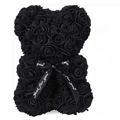 Artificial Flower Eternal Rose Teddy Bear for Mom Mother's Day Birthday