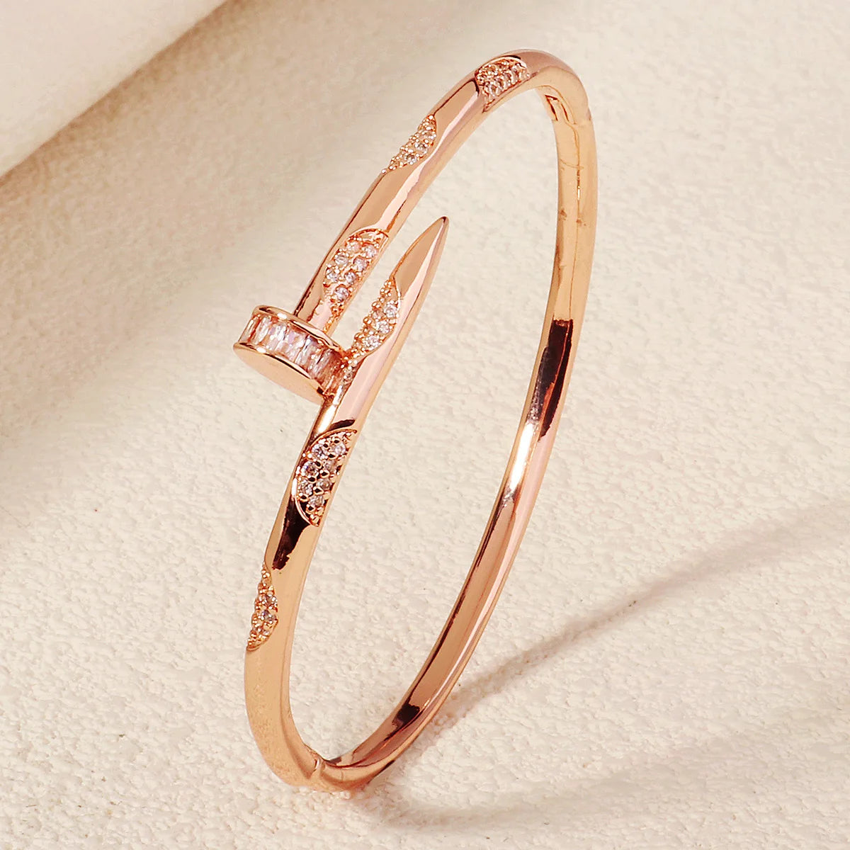 Copper With Zirconium Opening Female Simple Trendy Bracelet Trendy