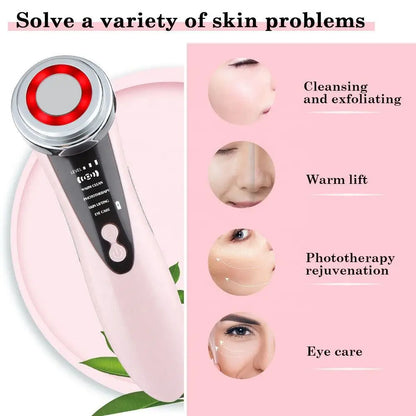 4 in 1 RF EMS Facial Massager Skin Care Tools Face Lift Multifunction