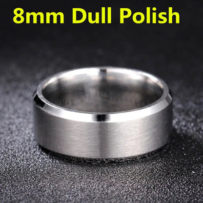 2021 Fashion Charm Jewelry ring men stainless steel Black Rings For Women