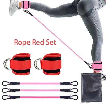 Ankle Strap Resistance Bands Hip Leg Strength Pull Rope Fitness Elastic