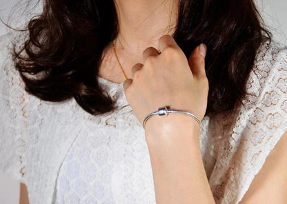 Handmade Original Fine Jewelry 925 Sterling Silver Charm Bracelet Soft Smooth