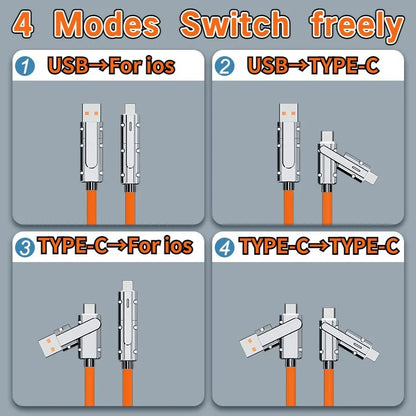 Type C To Typec Cable 2-In-2 66W Pd Fast Charging Usb C To Usb C