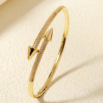 Copper With Zirconium Opening Female Simple Trendy Bracelet Trendy