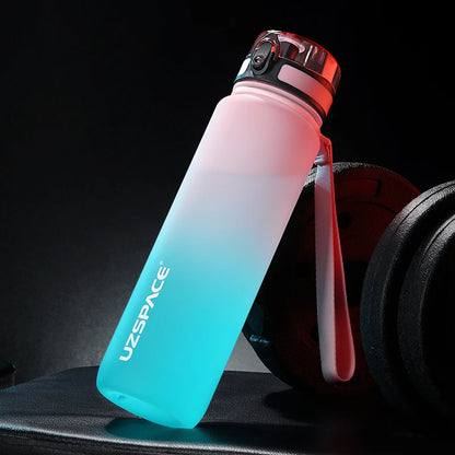 500/800/1000ml Sports Water Bottle Portable Leakproof Shaker Drinkware