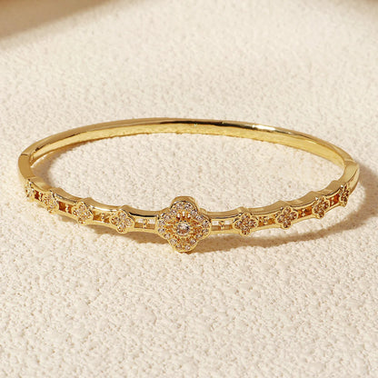 Copper With Zirconium Opening Female Simple Trendy Bracelet Trendy