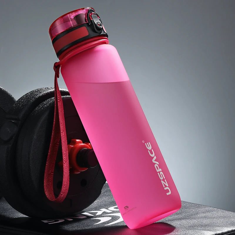 500/800/1000ml Sports Water Bottle Portable Leakproof Shaker Drinkware