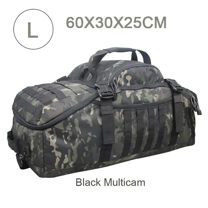 40L 60L 80L Large Duffle Bag Tactical Backpack Outdoor Camping Bags Molle