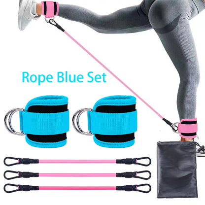 Ankle Strap Resistance Bands Hip Leg Strength Pull Rope Fitness Elastic