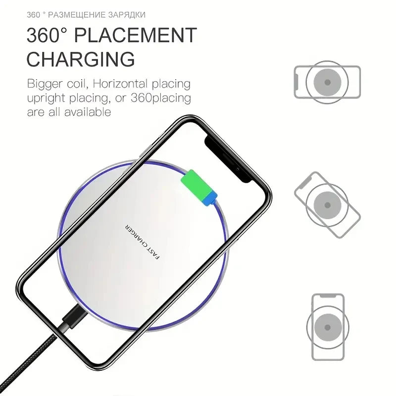 30W Wireless Charger For iPhone 15 14 13 12 X Pro Max Induction Fast