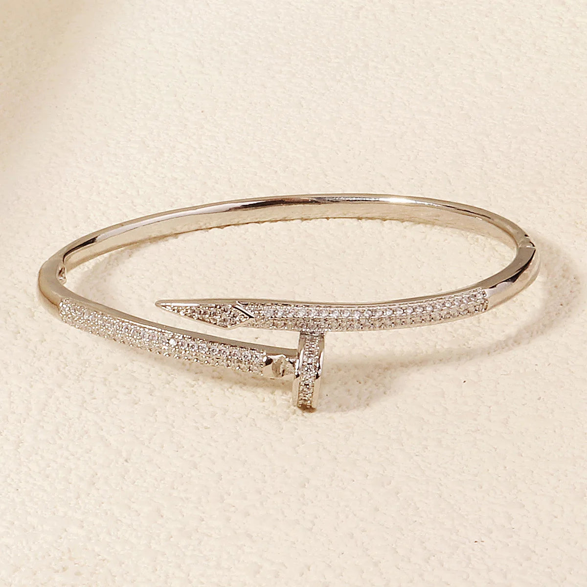 Copper With Zirconium Opening Female Simple Trendy Bracelet Trendy