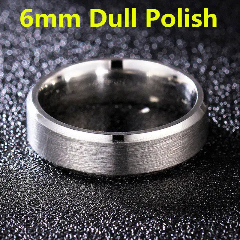2021 Fashion Charm Jewelry ring men stainless steel Black Rings For Women
